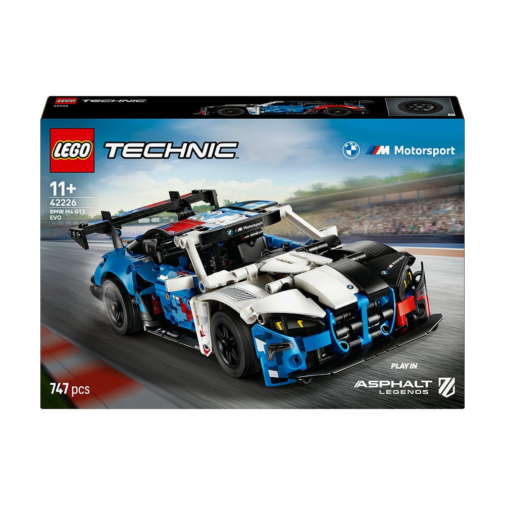 Конструктор LEGO Technic Автомобіль для перегонів BMW M4 GT3 EVO, 747 деталей, від 11 років (42226)